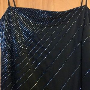 Vintage Black beaded evening gown